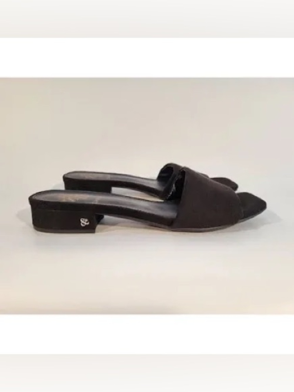 Sam & Libby Black Suede Slide Mules